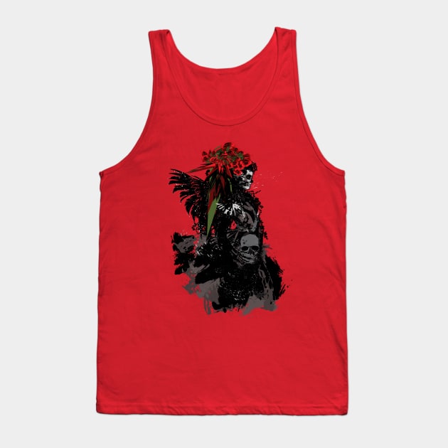 Skull girl Tank Top by CindyS